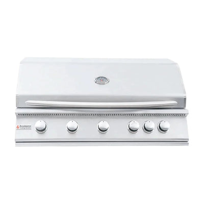 RCS Premier - 40-Inch 5-Burner Freestanding Grill with Rear Burner - Liquid Propane Gas - RJC40ALPCK