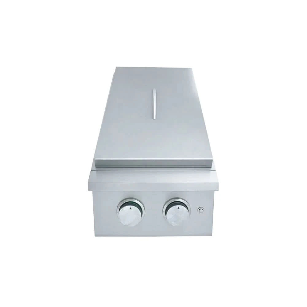 RCS Premier Double Side Burner, Slide in Natural Gas - RJCSSBL