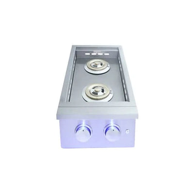 RCS Premier Double Side Burner, Slide in Natural Gas - RJCSSBL