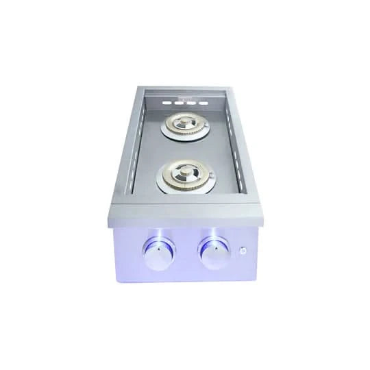RCS Premier Double Side Burner, Slide in Natural Gas - RJCSSBL