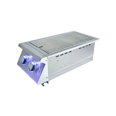 RCS Premier Double Side Burner, Slide in Natural Gas - RJCSSBL