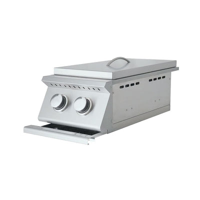 RCS Premier Double Side Burner, Slide in Liquid Propane Gas - RJCSSBLP