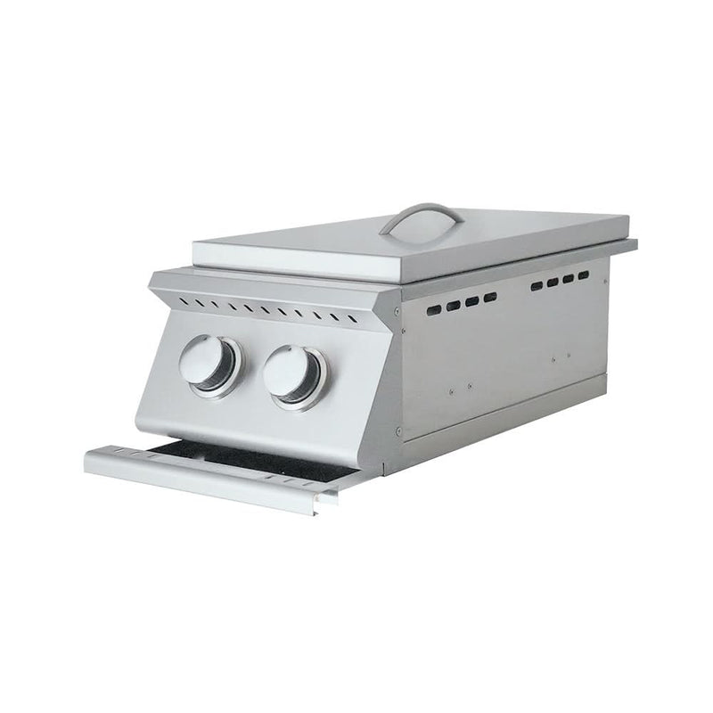 RCS Premier Double Side Burner, Slide in Liquid Propane Gas - RJCSSBLP