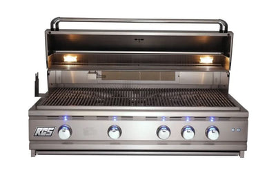 RCS Cutlass Pro - 42-Inch 4-Burner Built-In Grill with Blue LED Lights and Rear Burner - Liquid Propane Gas - RON42ALP