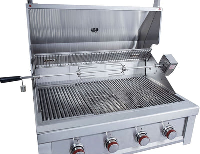 Sunstone Ruby - 36-Inch 4-Burner Built-In Grill with Pro Sear - Liquid Propane Gas - RUBY4B-LP