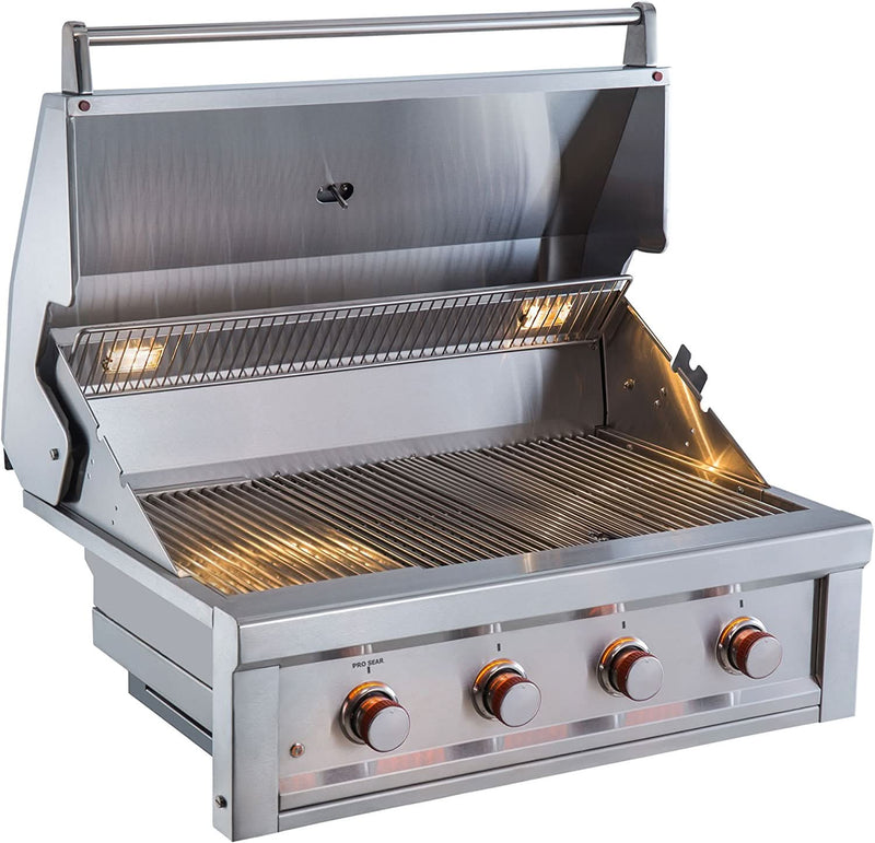Sunstone Ruby - 36-Inch 4-Burner Built-In Grill with Pro Sear - Natural Gas - RUBY4B-NG