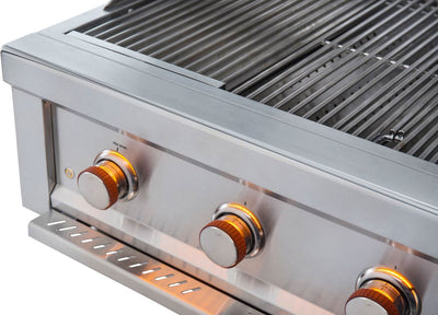 Sunstone Ruby - 36-Inch 4-Burner Built-In Grill with Pro Sear - Natural Gas - RUBY4BIR-NG