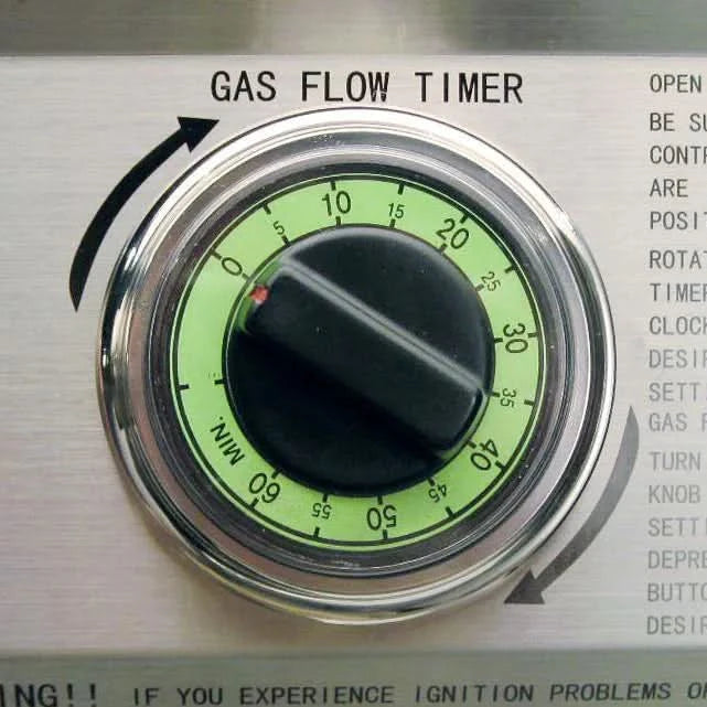 PGS T-Series Commercial - 39-Inch 3-Burner Built-In Grill with Timer - Liquid Propane Gas - S36TLP
