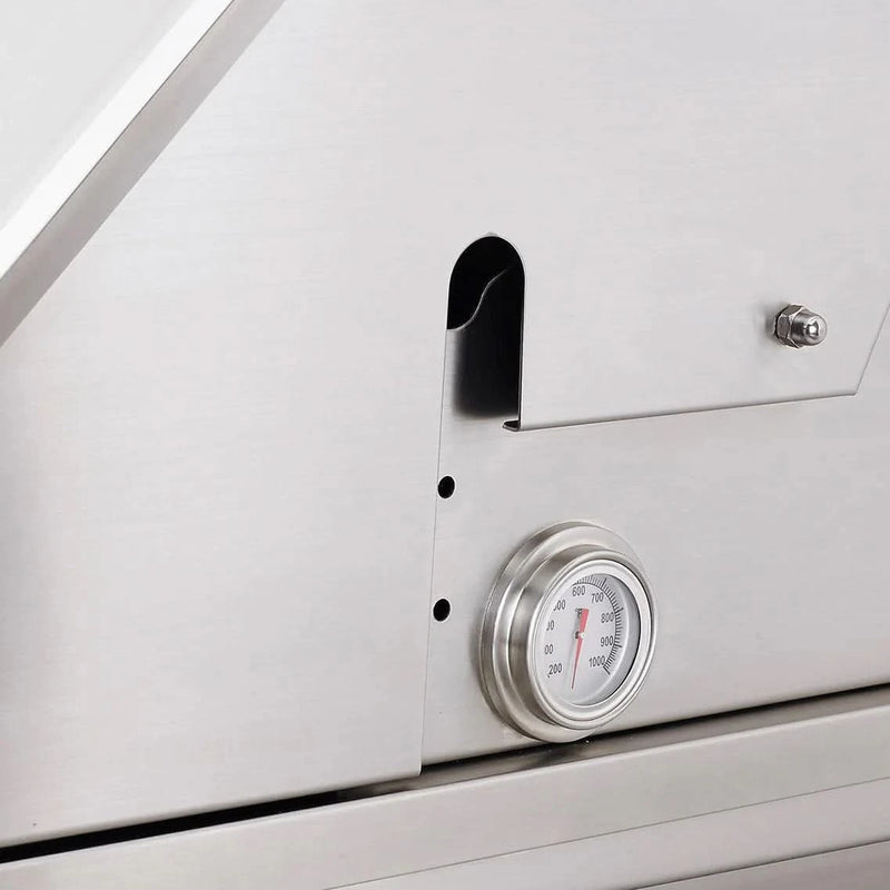 PGS T Series Big Sur Commercial - 51-Inch 4-Burner Built-In Grill with One Hour Gas Timer - Natural Gas - S48TNG