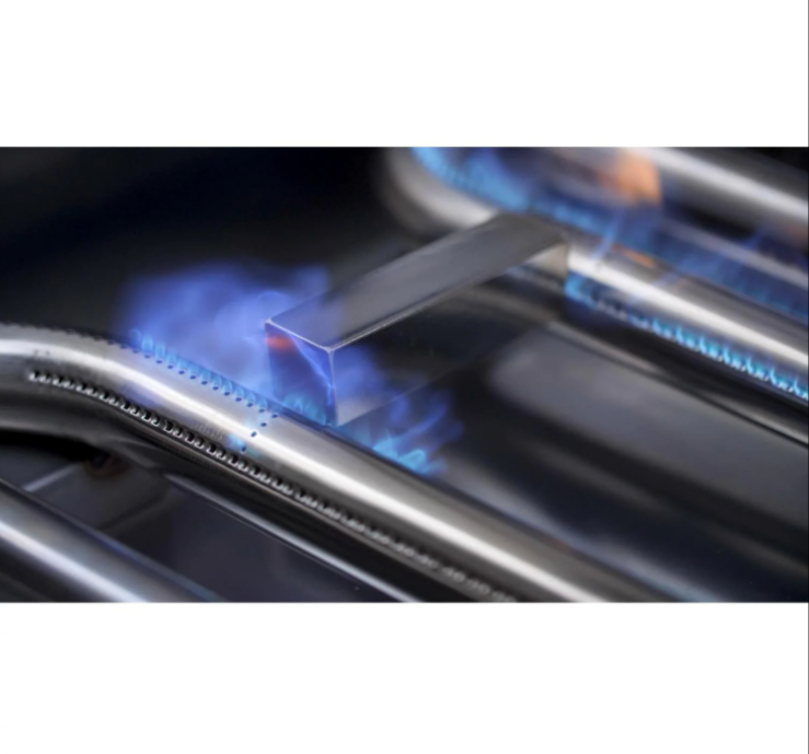 PGS T-Series Commercial - 51-Inch 4-Burner Freestanding Grill with Timer - Liquid Propane Gas - S48TLP + S48CART