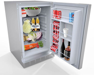 Sunstone 21 Stainless Steel Outdoor Rated Refrigerator - SAPFR21PRO