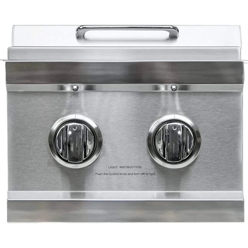 Sole Gourmet Built In Double Side Burner w/Lights Liquid Propane Gas - SB21LLP