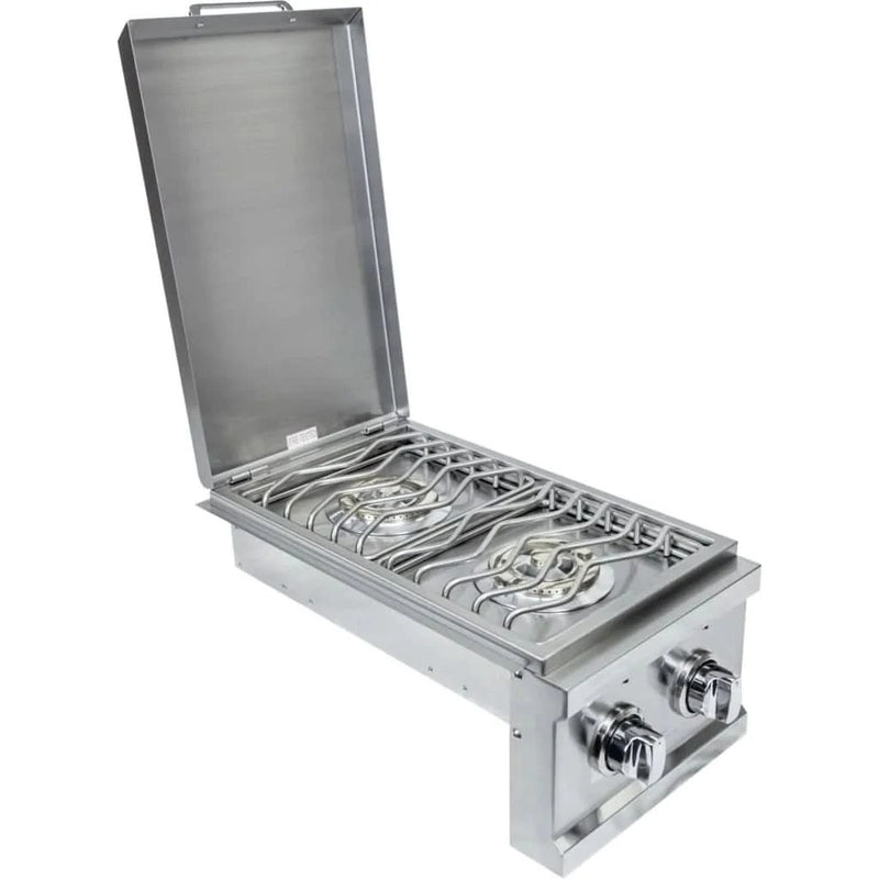 Sole Gourmet Built In Double Side Burner w/Lights Liquid Propane Gas - SB21LLP