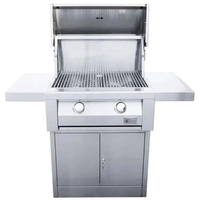 Summerset Builder - 30-Inch 2-Burner Freestanding Grill on Pedestal - Liquid Propane Gas - SBG30-LP + SBG30-PED