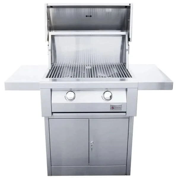 Summerset Builder - 30-Inch 2-Burner Freestanding Grill on Pedestal - Liquid Propane Gas - SBG30-LP + SBG30-PED