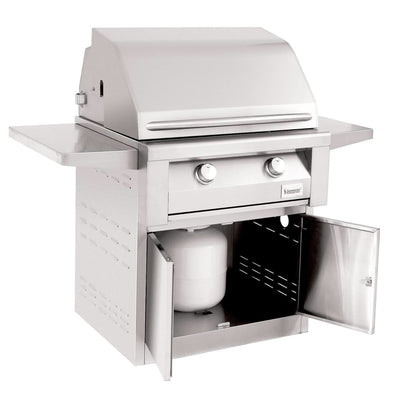 Summerset Builder - 30-Inch 2-Burner Freestanding Grill on Pedestal - Natural Gas - SBG30-NG + SBG30-PED