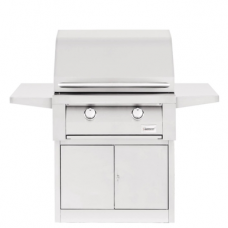 Summerset Builder - 30-Inch 2-Burner Freestanding Grill on Pedestal - Natural Gas - SBG30-NG + SBG30-PED