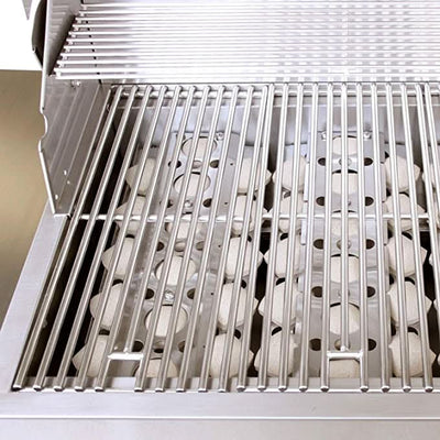 Summerset Sizzler - 32-Inch 4-Burner Freestanding Grill with Rear Infrared Burner - Natural Gas - SIZ32-NG + CART-SIZ32