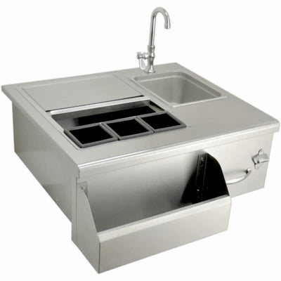 Sole Gourmet Stainless Steel Bar Tender Sinks And Cooler - BT30
