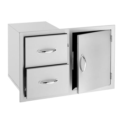 Summerset Access Door & Double Drawer Combo, 42 Inch - SSDC2-42
