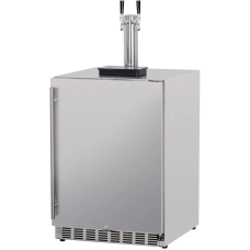 Summerset 6.6c Deluxe Outdoor Rated Double Tap Kegerator - SSRFR-24DK2
