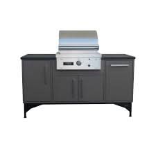 TEC 26" Sterling Patio on Midcentury Modern Island (66"), Liquid Propane Gas - STPFR1LPISL