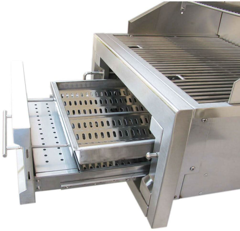Sunstone - 28-Inch 3-Burner Single Zone Grill - Charcoal - SUNCHSZ28