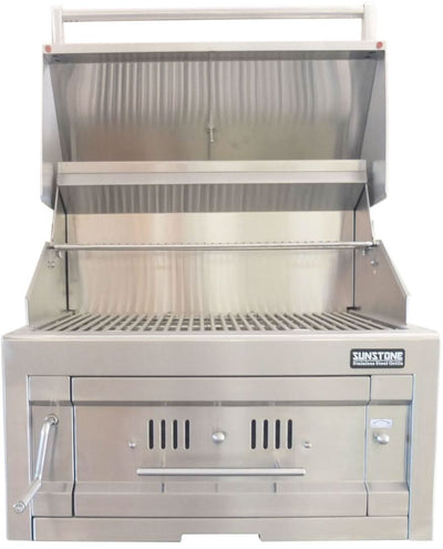 Sunstone - 28-Inch 3-Burner Single Zone Grill - Charcoal - SUNCHSZ28