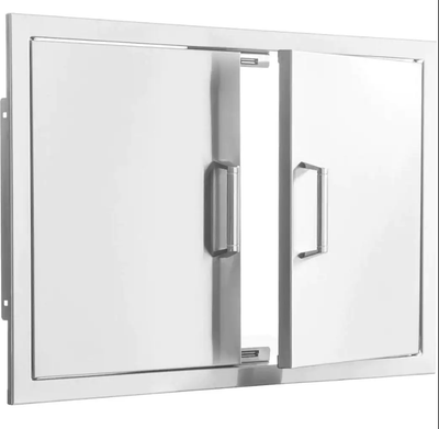 Eloquence 25-Inch Stainless Steel Double Access Door, Traditional - Eloquence-260-AD25 + Eloquence-350H-Handle (2)