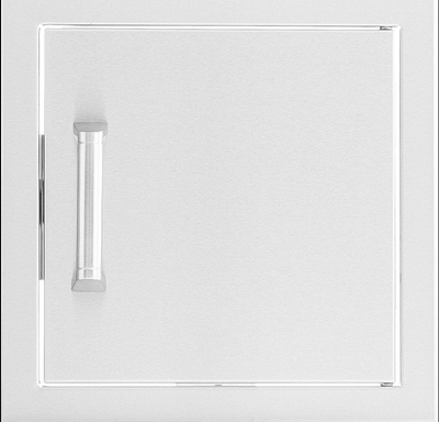 Eloquence 12-Inch Stainless Steel Reversible Single Access Door Contempo - Eloquence-260-SH-12X12 + Eloquence-350H-Handle