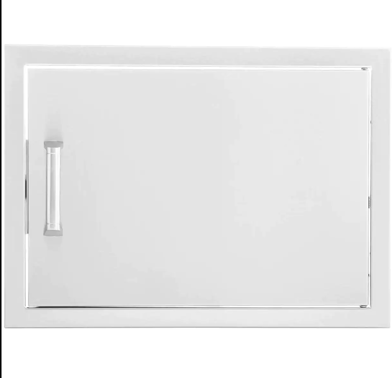 Eloquence 24-Inch Stainless Steel Reversible Single Access Door, Horizontal, Contempo - Eloquence-260-SH-2014 + Eloquence-350H-Handle