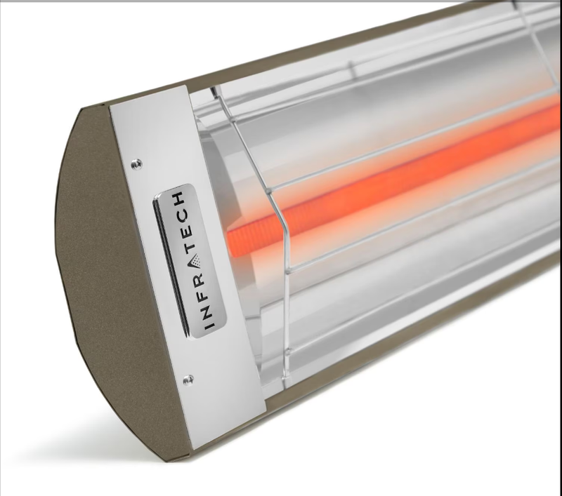 Infratech C-Series 33-Inch 1500W Single Element Electric Infrared Patio Heater, 120V, Bronze - C1512BR