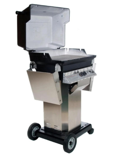 PGS A Series A40 - Stainless Steel Portable Pedestal Base Grill - Liquid Propane Gas - A40LP + ASPED + ALC