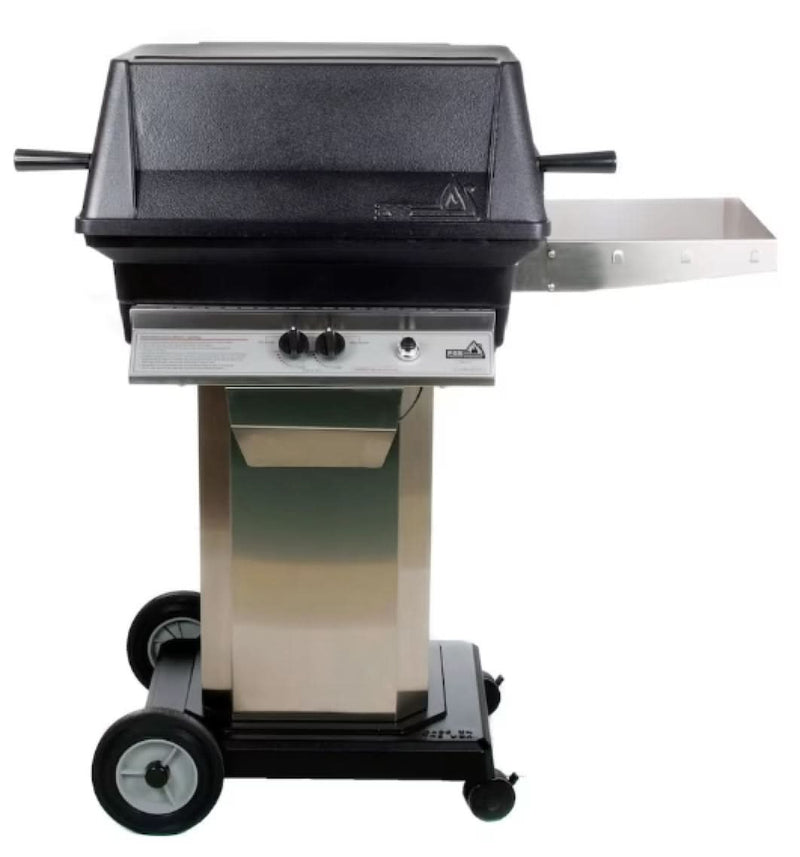 PGS A Series A30 - 2-Burner Stainless Steel Portable Pedestal Base Grill - Liquid Propane Gas - A30LP + ASPED + ALC