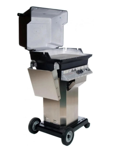 PGS A Series A30 - 2-Burner Stainless Steel Portable Pedestal Base Grill - Liquid Propane Gas - A30LP + ASPED + ALC