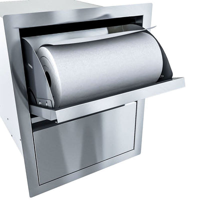 Sunstone 16 Inch Aruba Series Swivel Paper Towel Holder and Single Extra-Large Drawer - ARU-16PCD