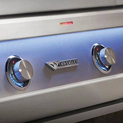 Twin Eagles Eagle One - 42-Inch 3-Burner Freestanding Grill - Liquid Propane Gas - TE1BQ42RS-L + TEGB42SD-B