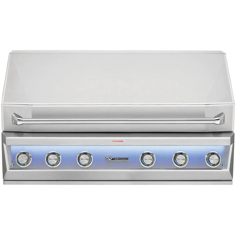 Twin Eagles Eagle One - 54-Inch 4-Burner Built-In Grill - Natural Gas - TE1BQ54RS-N