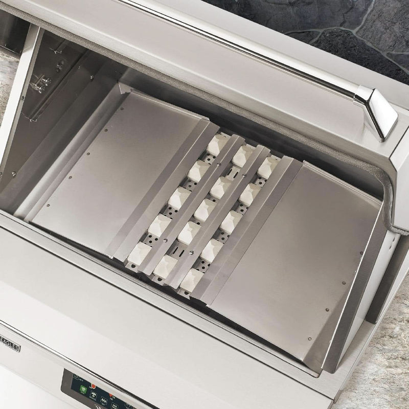 Twin Eagles Wi-Fi Controlled 36-Inch - Grill On Deluxe Cart - Pellet Grill And Smoker - With Rotisserie - TEPG36R + TEPGB36