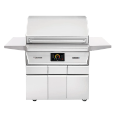 Twin Eagles Wi-Fi Controlled 36-Inch - Grill On Deluxe Cart - Pellet Grill And Smoker - With Rotisserie - TEPG36R + TEPGB36