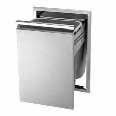 Twin Eagles Roll Out Double Trash Drawer Recycling Bin - TETD182T-B