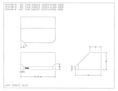 Twin Eagles 36 Inch Ventilation Hood - TEVH36-C