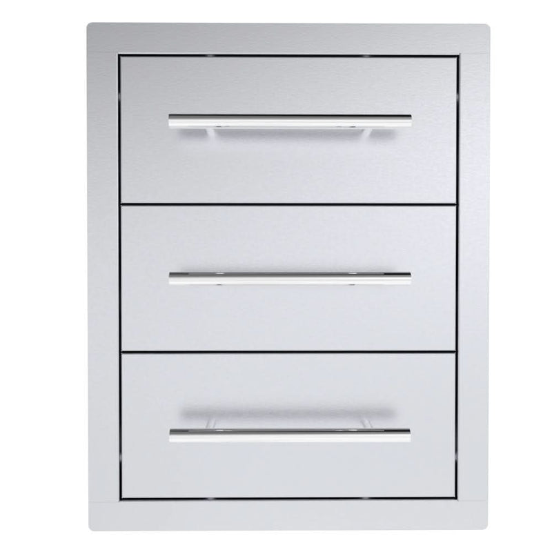 Sunstone 16 Inch Texan Series Large Triple Drawer Unit - TEX-16TD