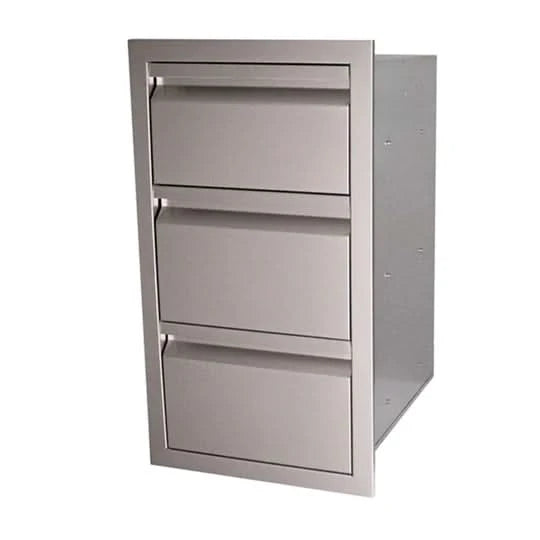 RCS Valiant Stainless Triple Drawer Fully Enclosed - VTD3