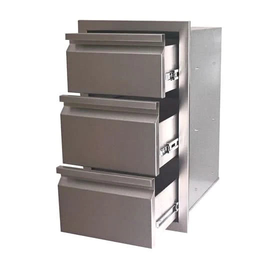 RCS Valiant Stainless Triple Drawer Fully Enclosed - VTD3