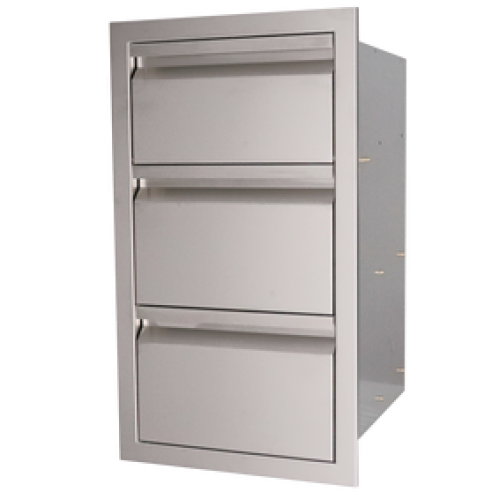 RCS Valiant Stainless Triple Drawer Fully Enclosed - VTD3