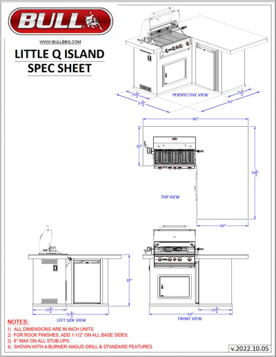 Bull Island Little Q Quartzsite Base - 31046-LP
