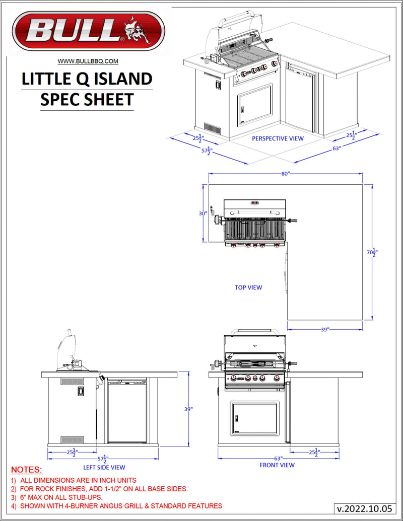 Bull Island Little Q Quartzsite Base - 31046-LP