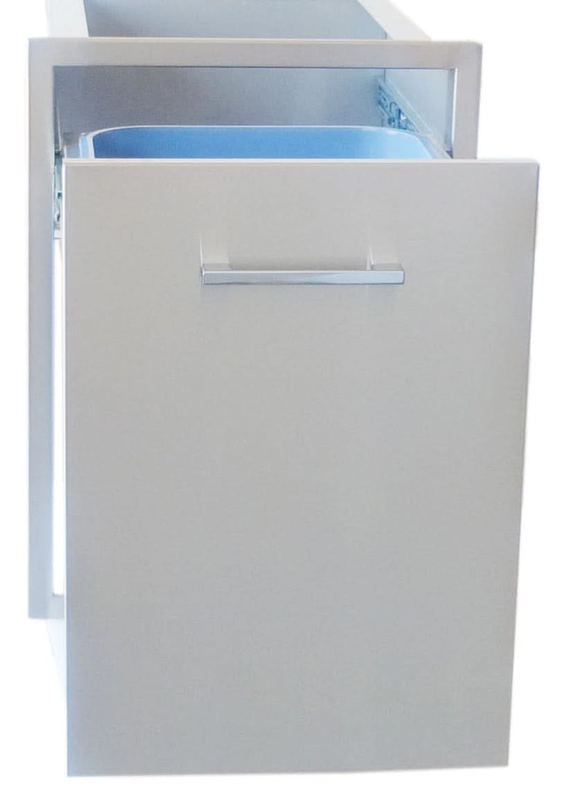 Sunstone 20x27 Beveled Frame Trash Drawer w/Two Trash Bins - BA-TRD2027