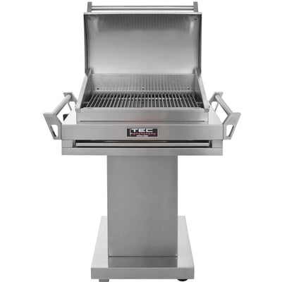 TEC G-Sport FR - 30-Inch 1-Burner Freestanding Infrared Grill - Liquid Propane Gas on Stainless Pedestal - GSRLPFR + GSPED